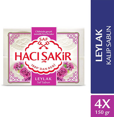 Hacı Şakir Kalıp Sabun Leylak 150 gr x 4
