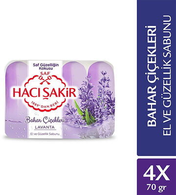 Hacı Şakir Güzellik Sabunu Lavanta 70 gr x 4