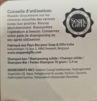 Shampoing et après Shampoing solide zodio