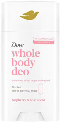 Dove Whole Body Raspberry & Rose Deodorant Stick