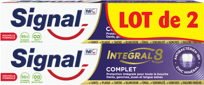 SIGNAL Integral 8 Dentifrice Complet 2x75ml