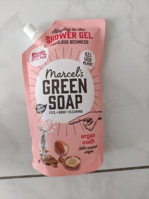 Marcel's Green Soap Shower gel argan oudh refill