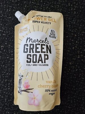 Marcel's Green Soap Shower gel vanilla cherry blossom refill