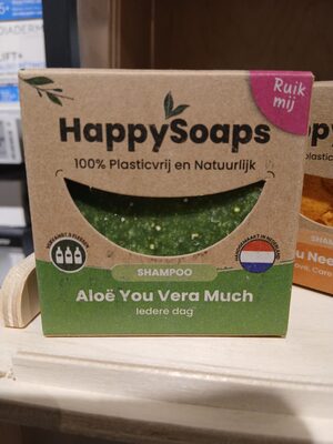 HappySoaps Shampoo bar aloë you vera much