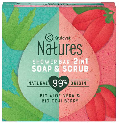 Kruidvat Natures 2-in-1 Soap & Scrub Shower Bar