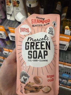 Marcel's Green Soap Argan & oudh shampoo refill