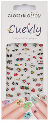 Glossy Blossom Tırnak Süsleme Sticker Cuevly-966760