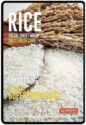 Dermal It's Real Superfood Pirinç Aydınlatıcı Yüz Maskesi