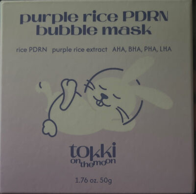 purple rice PDRN bubble mask