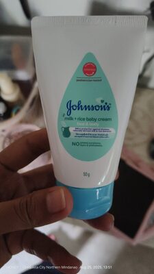 Johnson's milk+rice baby cream