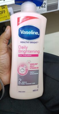 Vaseline Daily Brightening triple sunscreens