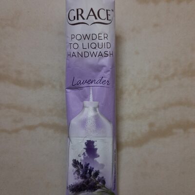 Powder to liquid handwash