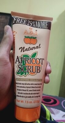 Natural apricot scrub