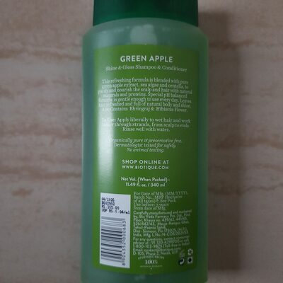 Green apple shampoo & conditioner