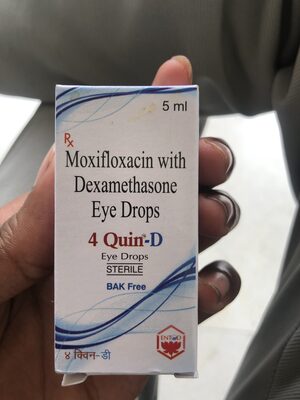 Moxifloxacin with dexamethasone