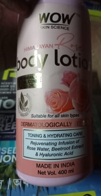 body lotions Himalayan rose wow skin science