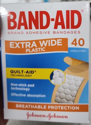 BANDAID PLAS STRIPS XWIDE 405