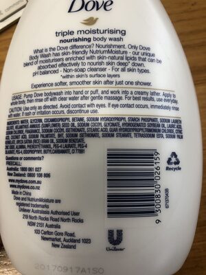 Triple moisturising nourishing body wash