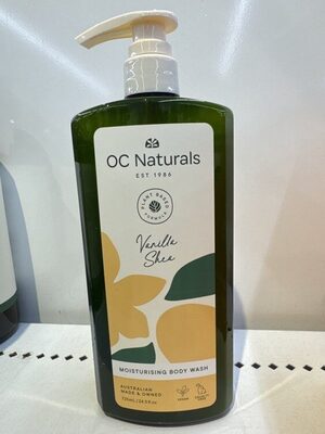 OC Naturals Vanilla Shea Moisturising Body Wash 725mL