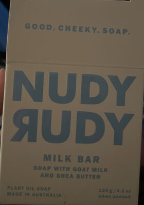 Nudy Rudy Milk Bar Soap With Goat Milk and Shea butter
