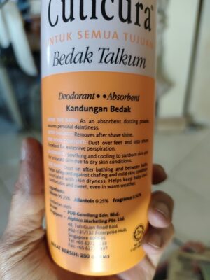 Cuticura talcom powder